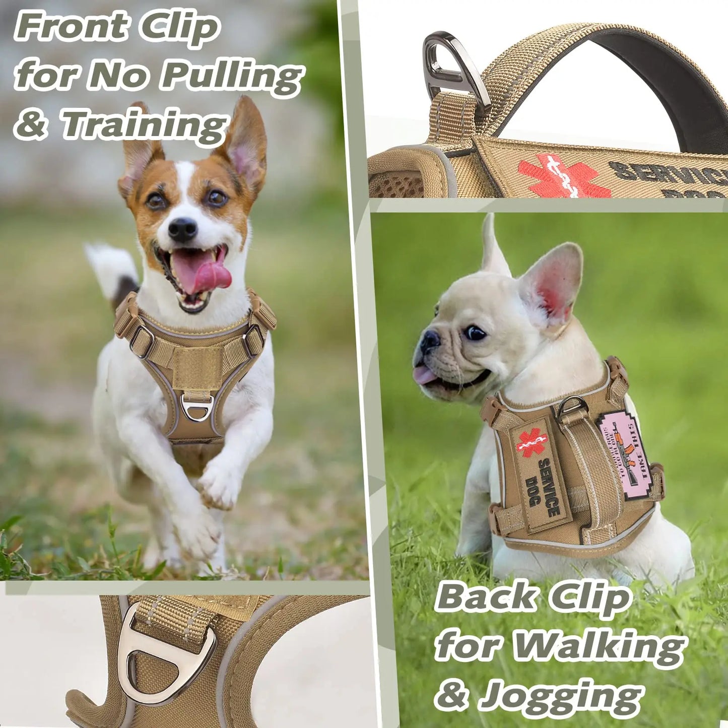 tactical dog harness for small dogs – military-grade comfort & control for safe adventures!
