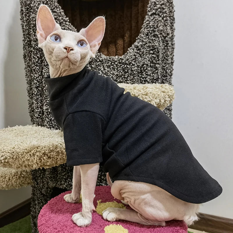 snuggly & soft sphynx cat hoodie – the ultimate cozy outfit for hairless cats & small dogs!