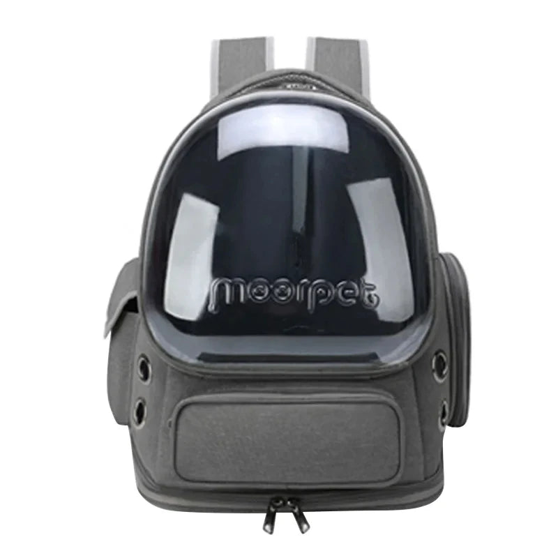 clear views cozy travels transparent pet carrier backpack for cats & small dogs!