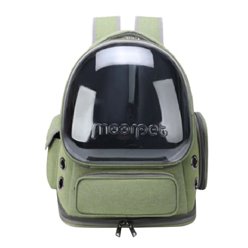 clear views cozy travels transparent pet carrier backpack for cats & small dogs!