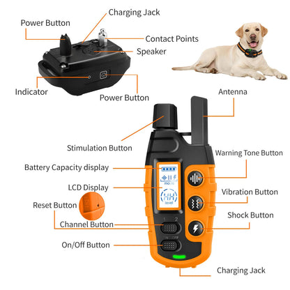 3300Ft Rechargeable Waterproof Dog Training Collar Effective & Safe Training!